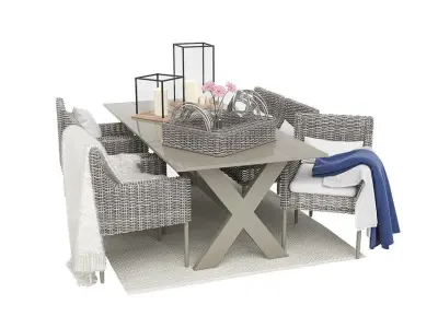 Outdoor furnitures Volumepack 16 models 3D model