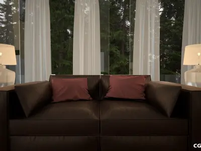 Amazing Furnished Room v1 Low-poly 3D model