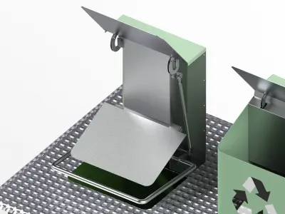 Underground Waste Bin  3D model