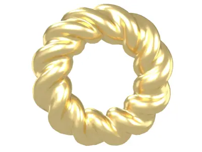 Abstract Ring Shape V4 001 Low-poly 3D model
