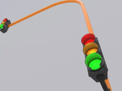 Traffic Light 03 3D model