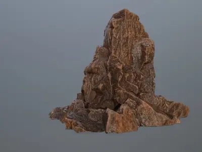 rock gate Low-poly 3D model