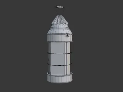 Medieval Lantern 02 Low-poly 3D model