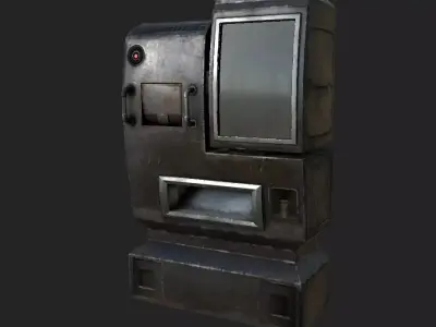 Cyberpunk Vending machine Low-poly 3D model