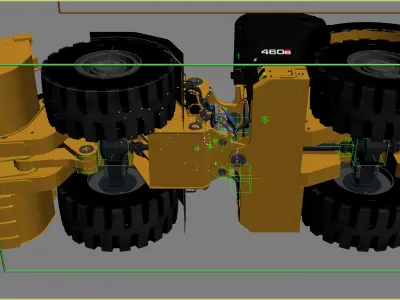  Underground Mining Loader Rigged 
