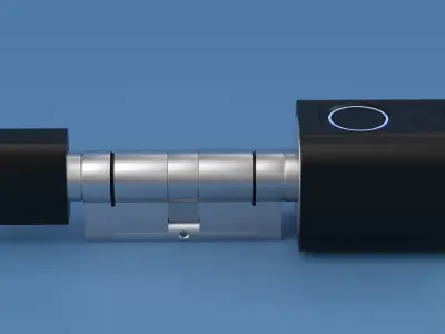 Lumive Smart Fingerprint Cylinder Door Lock-S1 3D model