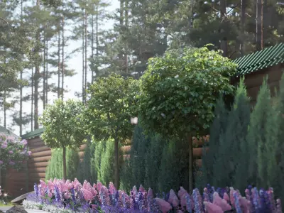 Exterior scene 3D model purchase