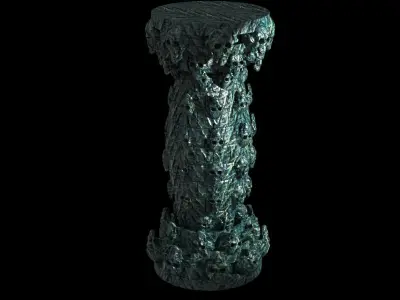 Scull secret pillar  3D model