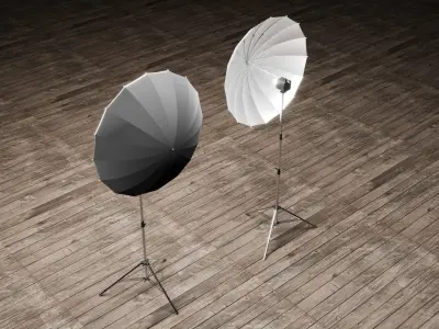 Photo Studio Umbrella Light 3D model