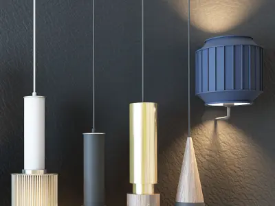 lamp droplight Low-poly 3D model