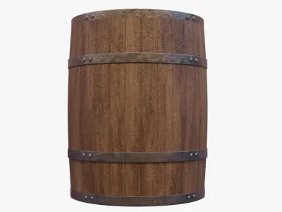Barrel wooden 3D model