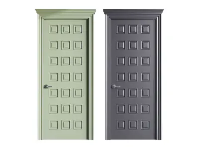 Modern entrance door 66 3D model