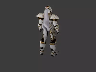 Aurelius Sentinel  Elite Guardian Mech Low-poly 3D model