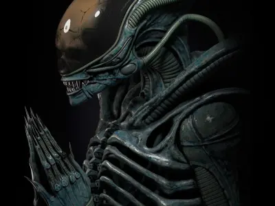 Alien Xenomorph 3D model ready for printing 3D print model