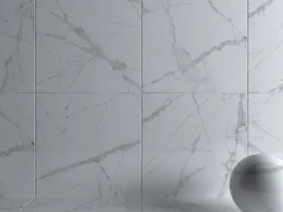 Wall Tiles Museum Glacier White 120x120 Set 2 Texture