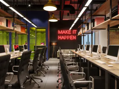 Make It Happen Neon Sign Free 3D model