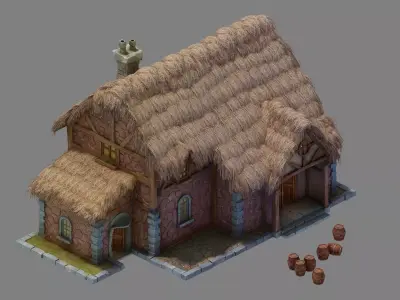 Newman Village Farm - House 02 3D model