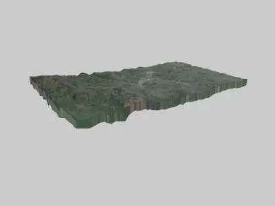 Sheffield City Low-poly 3D model