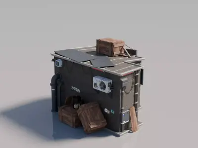 Cyberpunk House 2 3D model