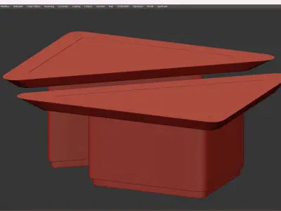 CENTER TABLE STERN Low-poly 3D model
