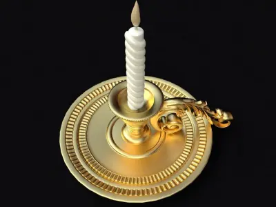 chandelier candle holder 3D model