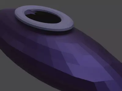 Alien Pod Low-poly 3D model