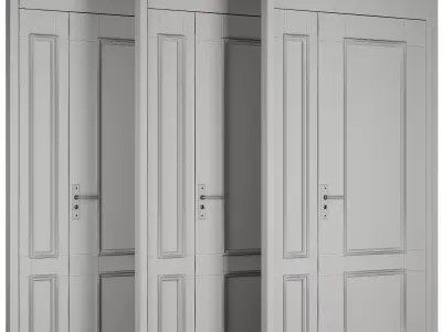Entrance door set257 3D model