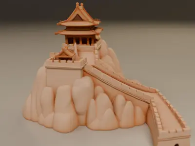 wall of china 3D print model