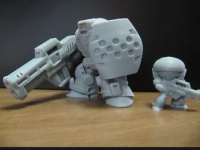 CHIBI-TECH SD - SHIELD TYPE-A ARM      3D print model