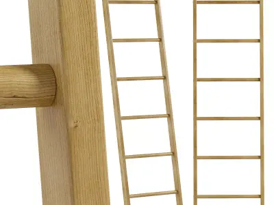 Floor hanger Torsi-1 Wood Low-poly 3D model