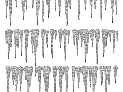 Icicles 3D model