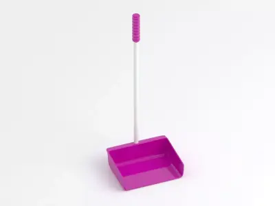 Pink Large Dustpan 3D model