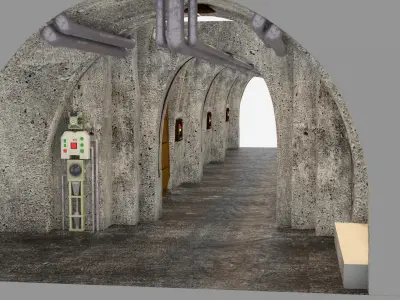Jabbas Throne Room - Set 7D - Prison Area 1-18 scale 3D print model