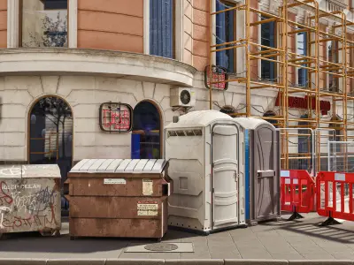 Archmodels for UE vol 9 - collection of street props 3D model