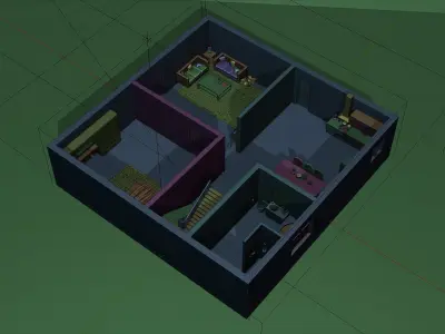 3D Floor Plan  Free 3D model