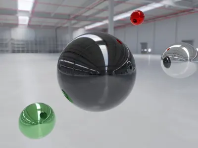 HDRI - Industrial Building Interior 6 Texture