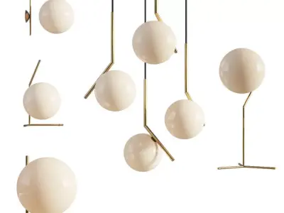 Flos IC Lights set of 5 Lights 3D model