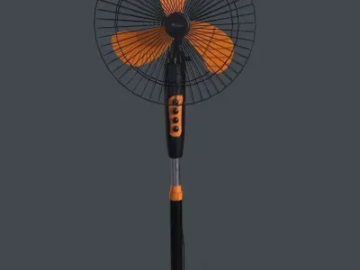 Floor fan Low-poly 3D model purchase