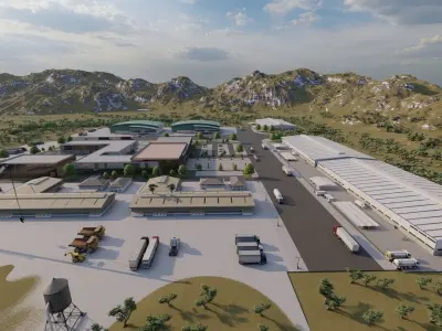 Industrial Factory-Factory building 3D model