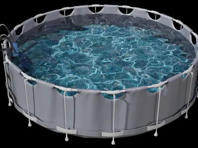 FRAME POOL NO80  A 3D model