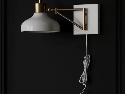 Berkeley White and Brass Plug-In 3D model