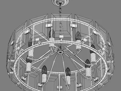 713287 Novara Lightstar hanging chandelier 3D model