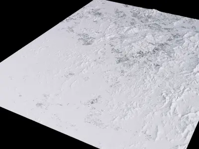 Suwon South Korea City Landscape 3D Model 3D model