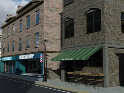 Greenwich Street - Blue Angel 3D model