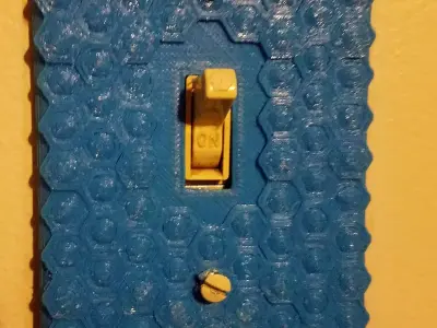 Honeycomb Lightswitch Cover 3D print model