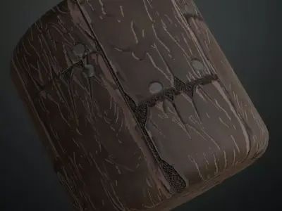 Stylized Aged Dark Wood Floorboards Texture