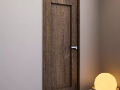 Door 3 wooden 3D model