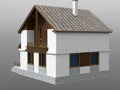 Cottage house 3D model buy