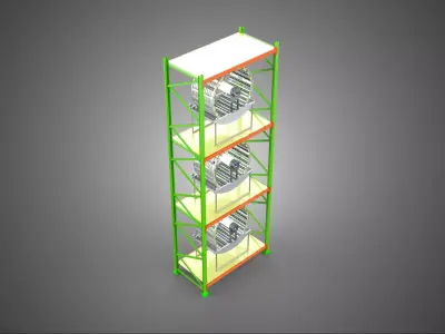 VERTICAL GARDEN TOWER ROTARY HYDROPONIC PLANT FARM LIGHT GROW 3D model