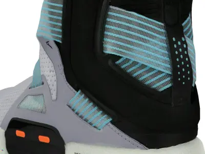 Cyberpunk fashion sneaker 4 Urban Techwear scifi future shoes  Low-poly 3D model